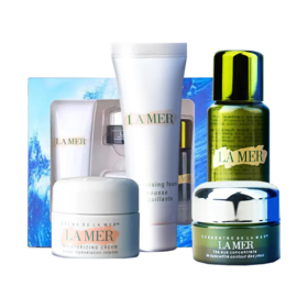 【可溯源】【买2套赠唇膜】LA MER/海蓝之谜 旅行四件套 精萃水30ml+洗面奶30ml+面霜7ml+眼霜5ml 播