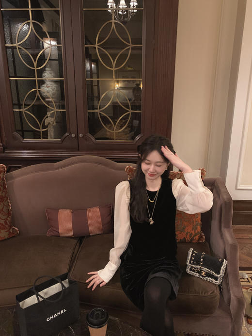 金蘑菇菇  微甜白兰地 / 精致千金线  开衫鱼尾裙少女两件套 商品图1