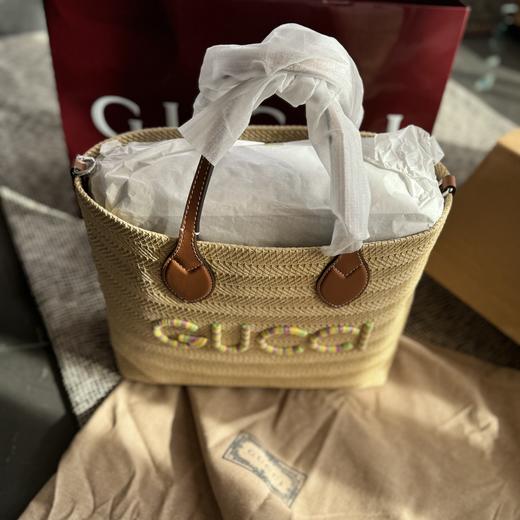 gucci草编菜篮子（送原装红色礼品袋） 商品图3