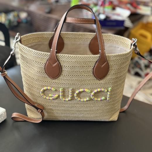 gucci草编菜篮子（送原装红色礼品袋） 商品图0