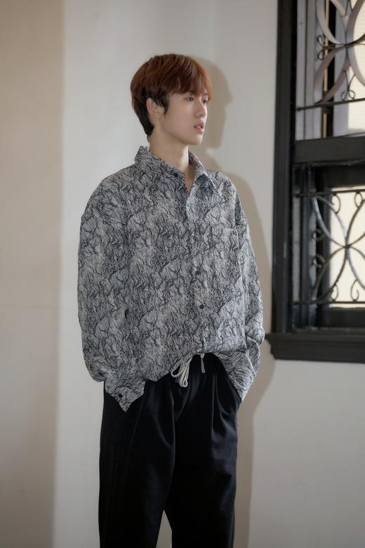 330425199石纹肌理衬衫外套 商品图0