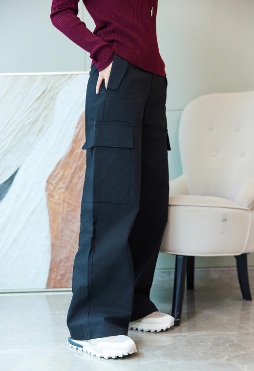 美式休闲侧口袋工装裤 商品图3