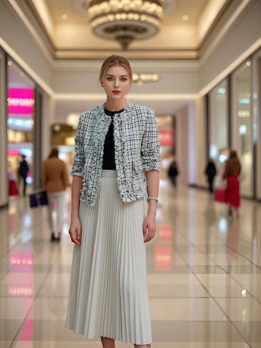 无领高级气质感小香风上衣 商品图3