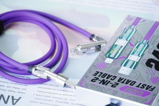 💥日常家居出行必备！懒人充电神器💥 【Auraro四合一液态硅胶数据线】🌸❗一根更比4根强！⭕19.9元拿下！💪 ✔️240W超强快充，全力兼容，💞无所不充！ 商品图4