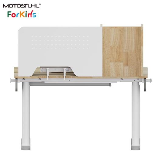 摩伽原木实木儿童书桌双驱动电动升降学习桌小学初中高中大学 商品图3