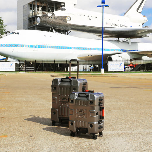 Mendoza Mar-x系列旅行箱 MX 银色 24寸 行李箱NASA火星联名款拉杆旅行箱男女万向轮密码2024寸 商品图3