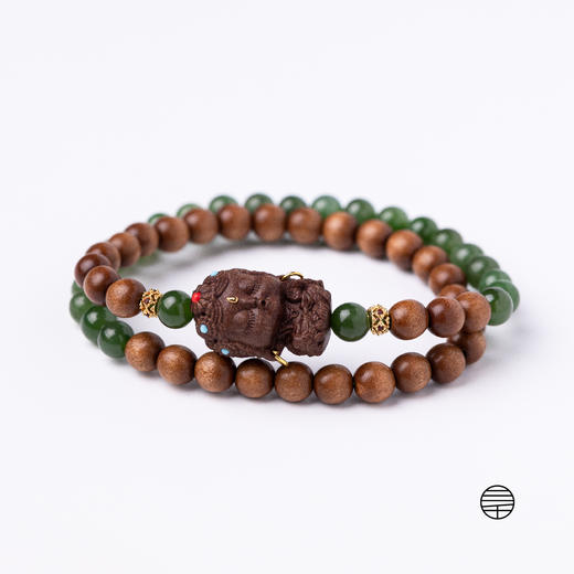 绿度母芭比檀和田玉手链 | 万物叁仟 商品图7