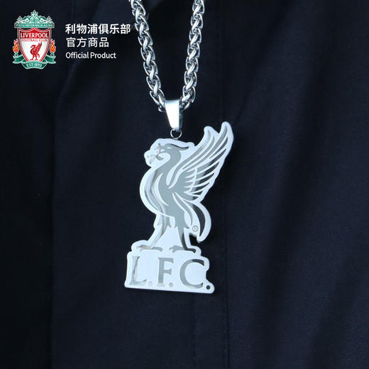 【官方正版】利物浦俱乐部 | 队徽立体雕刻钛钢项链吊坠球迷周边 商品图2