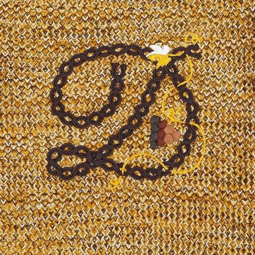 Drole De Monsieur La Maille D tresse 字母刺绣复古针织毛衣 商品图2