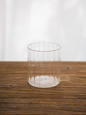 透明条纹玻璃瓶9*10