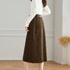馥迦气质优雅磨毛百褶半身裙（配腰带） 商品缩略图2