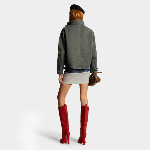 【一】DSQUARED2 女士针织和牛仔半身裙 混色 S75MA0963 DTJ004 961 商品图3