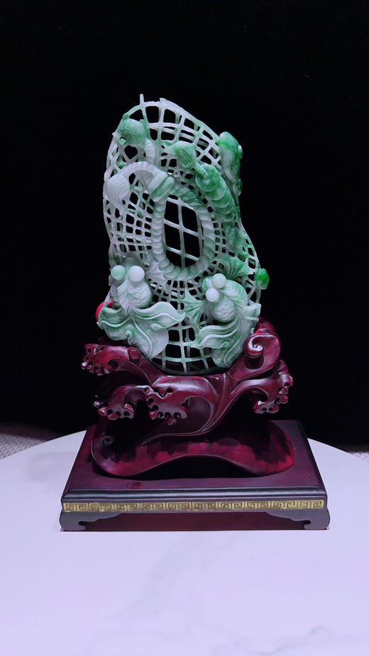 620437翡翠摆件【金玉满堂 一往情深】 商品图6