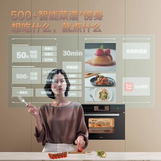 方太EF1.i智能彩屏蒸烤烘炸一体机多功能嵌入式电蒸烤箱家用官方 商品图4
