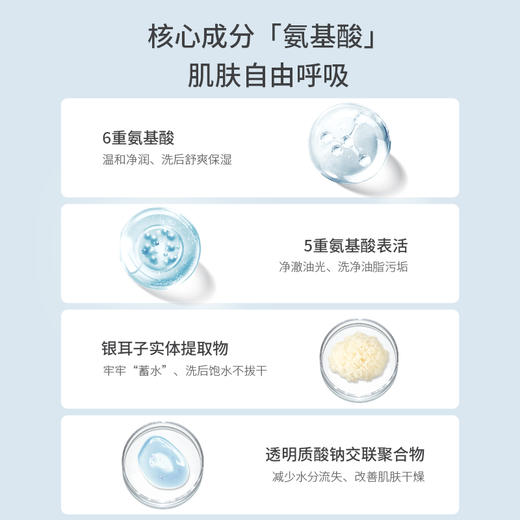 【正品直售】素姬氨基酸保湿洁颜乳温和洁面补水保湿氨基酸洗面奶男女通用 商品图4