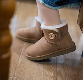 优选丨【雪地靴经典木扣款】起程QICHENG皮毛一体女士雪地靴LZ563