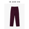 54613 IN AND ON 城市节奏  高弹柔软舒适脚口开衩直筒裤 商品缩略图3