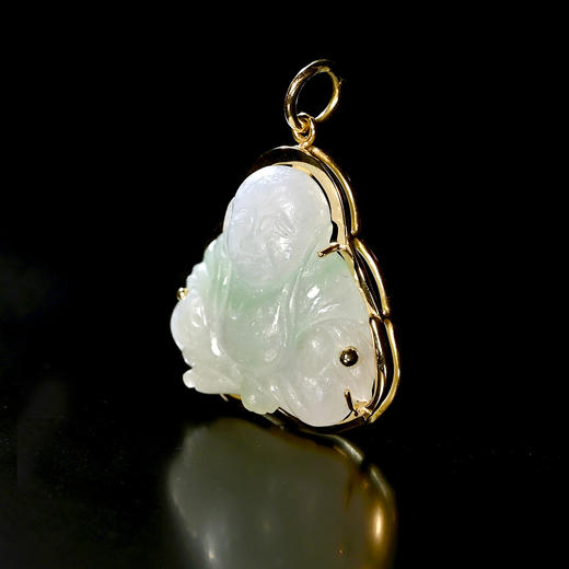 清代翡翠弥勒项坠 商品图2