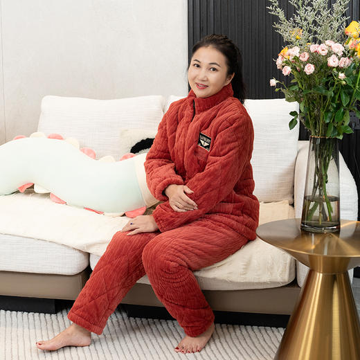【159元1套】秋冬女士夹棉开衫家居服-2243236 商品图1