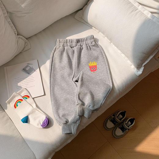 【印花设计时尚又个性， 收脚裤设计，更加便于活动】春秋款可爱卡通男女童裤子 小童百搭印花收脚裤 休闲运动长裤-QQ 商品图10