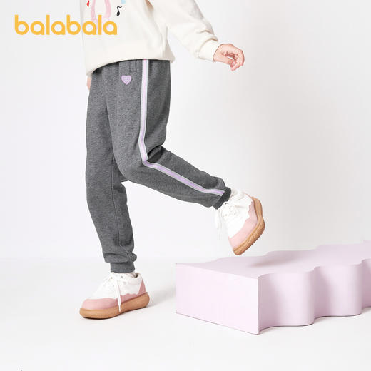巴拉巴拉童装女童裤子冬装中大童加绒长裤保暖儿童休闲裤时尚运动 商品图2