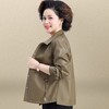 A6688皮衣外套女中年妈妈秋装2025新款中老年女装春秋皮夹克短款小个子 商品缩略图1