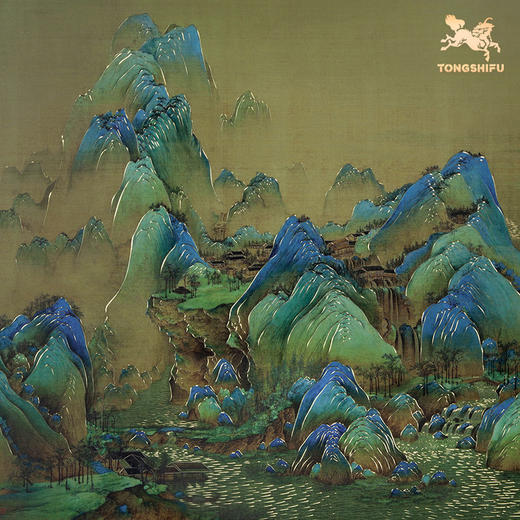 铜师傅 手工錾刻 铜雕画《千里江山 三联屏》客厅背景墙装饰挂画 商品图4