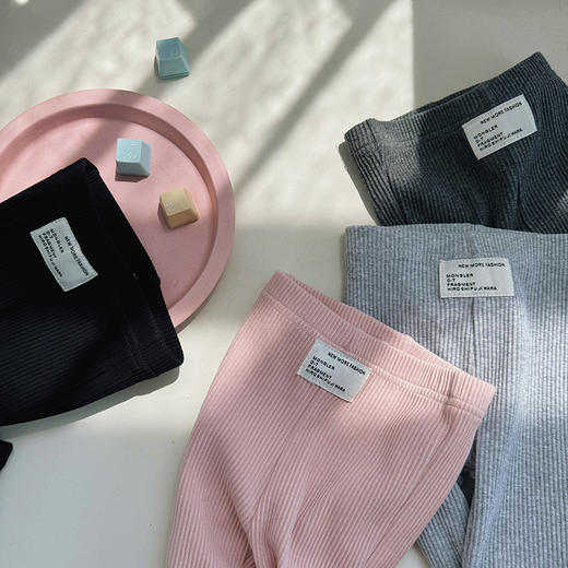 【女童喇叭裤，洋气纯色修身弹力打底裤】韩版童装女童喇叭裤春秋新款 小女孩洋气纯色修身弹力打底裤 修身弹力 洋气有型-QQ 商品图3