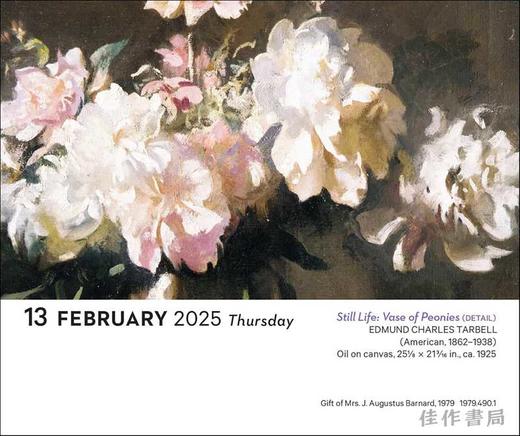 Art of Flowers 2025 Day-to-Day Calendar / 花的艺术  2025日历  大都会艺术博物馆花卉藏品 商品图1