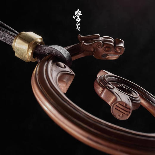 学古|龙溪·BC430盘龙环 手工铸造挂件摆件香座赠送线香古香沉香 商品图2