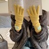 【YW】无忧购韩系ins学院风80%羊毛触屏露指针织毛线手套（截单后7天发货) 商品缩略图1