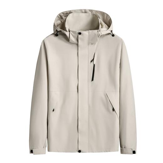 【可拆卸帽】【新款DSF】大依优型大码男装连帽夹克加肥加大休闲夹克胖子宽松防风外套上衣 商品图2