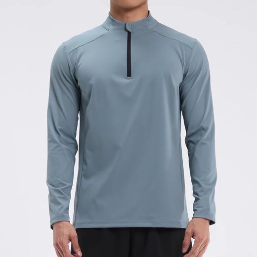 跃牌【跃LEAP-ACTIVE】系列 半拉链速干衣运动长袖男户外t恤C42112 商品图3