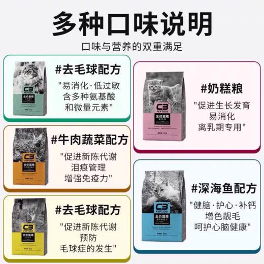 C3 帕缇朵 无谷猫粮 2kg/10kg/包 商品图3