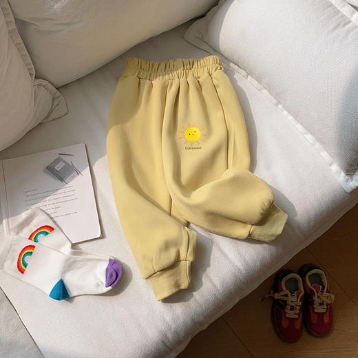 【印花设计时尚又个性， 收脚裤设计，更加便于活动】春秋款可爱卡通男女童裤子 小童百搭印花收脚裤 休闲运动长裤-QQ 商品图7