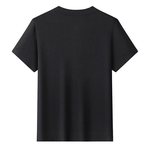 【新款DWP】大依优型大码圆领短袖T恤毛衫针织衫加肥加大毛衣大号胖子宽松毛衫男装上衣打底 商品图2