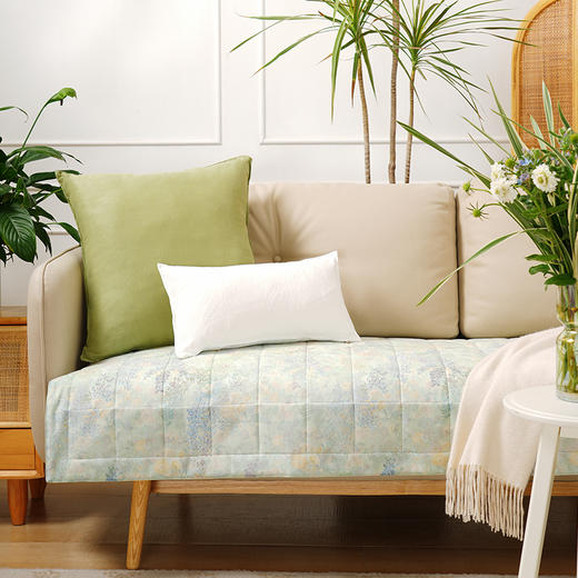 春意系列沙发巾棉四季通用高端轻奢防滑高级感高档靠包定制 商品图0