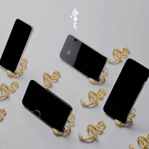 学古|龙溪·龙Phone座 绞丝龙形摆件手机支架挂件收藏 商品图1