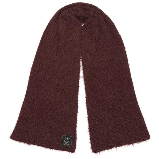 SELFWHO红色保暖围巾女2024秋冬新款软糯高级感百搭户外披肩围脖 商品图3