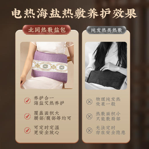 北京同仁堂热敷盐包电加热海盐粗盐热敷包家用温灸护腰热敷袋 商品图1