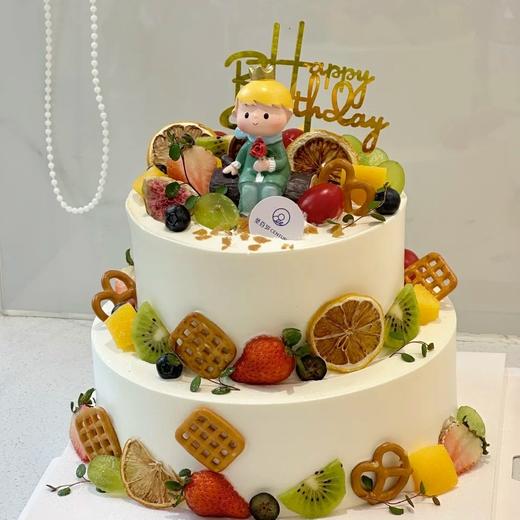 【小王子💕双层水果定制蛋糕】 商品图0