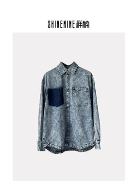 W332125214口袋设计牛仔衬衫外套
