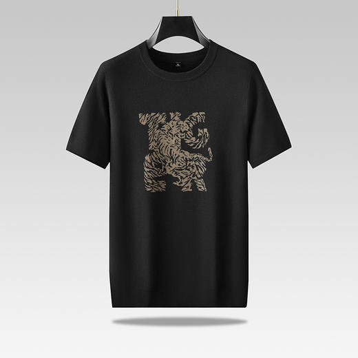 【新款DPF】大依优型毛衣针织短袖背心休闲针织衫毛背心加肥加大上衣男士胖子大码毛衫t恤打底 商品图7