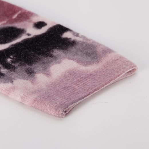 PH608斯尔丽24新款水墨印花国风半高领长袖柔软保暖针织连衣裙 商品图4