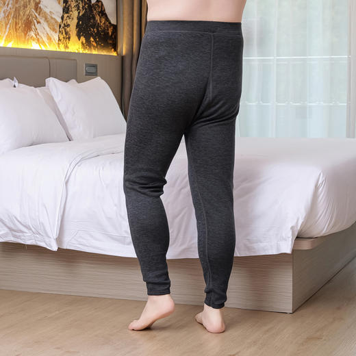 【兔毛绒护膝保暖裤】【新款DPD】大依优型大码男装保暖裤内衣弹力加绒舒适保暖裤秋裤 商品图9