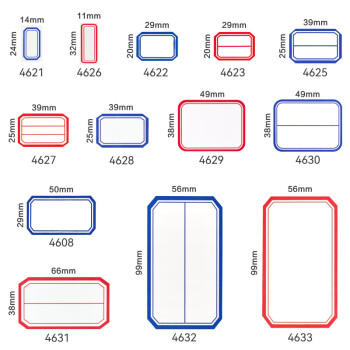 DSB（迪士比）2400枚29×20mm标签纸贴纸不干胶便利贴口取纸自粘易撕办公用品记号贴便签纸4623红色 商品图5