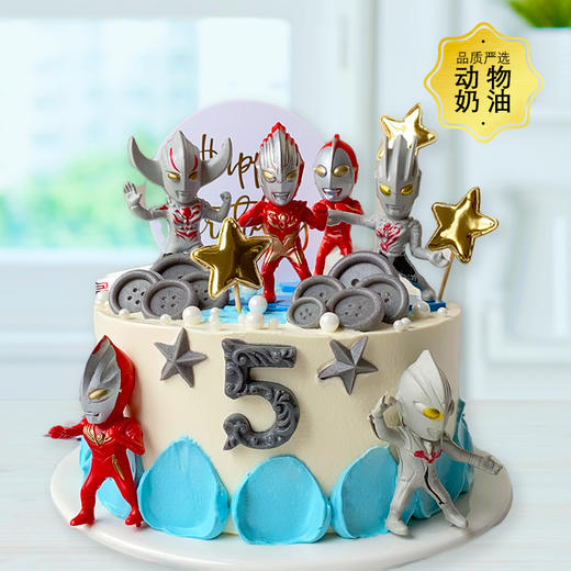 奥特曼小怪兽-约6寸【生日蛋糕】 商品图0