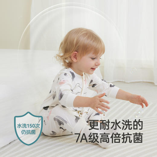英氏【优可丝】7A抑菌婴儿衣服四季连体衣男女童长袖爬服新款新生儿衣服 商品图3