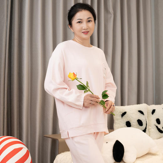 【169元1套，299元2套】秋冬女士舒绒长袖长裤套头家居套装-2243224 商品图1