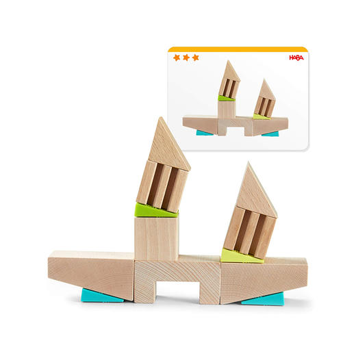德国 HABA 积木 弯曲的塔 适合年龄3岁+ 306792 商品图4